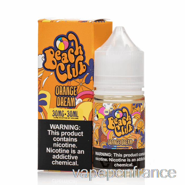 Orange Dream - Sels De Club De Plage - Stylo Vape 30 Ml 30 Mg